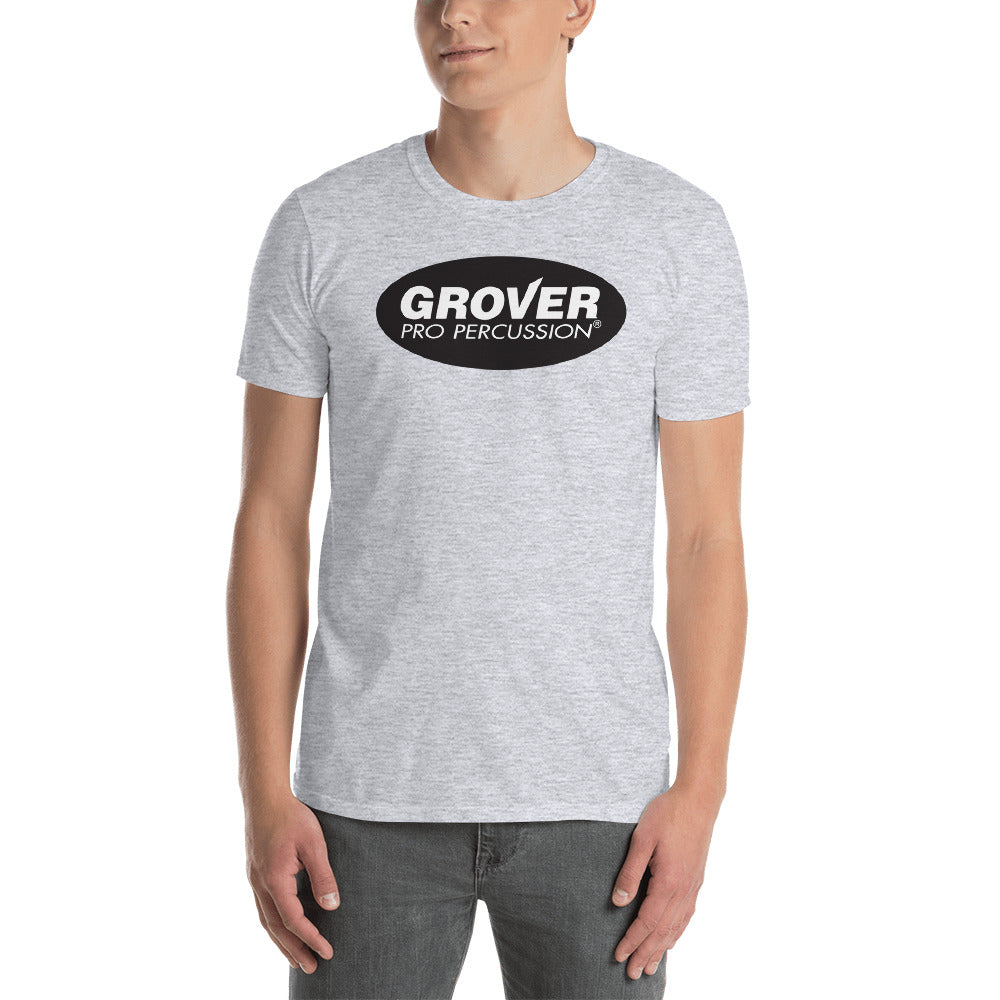White or Grey Short-Sleeve T-Shirt / Large Logo